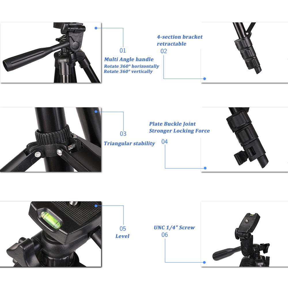 NA-3120 Phone Tripod Stand 40inch Universal Photography