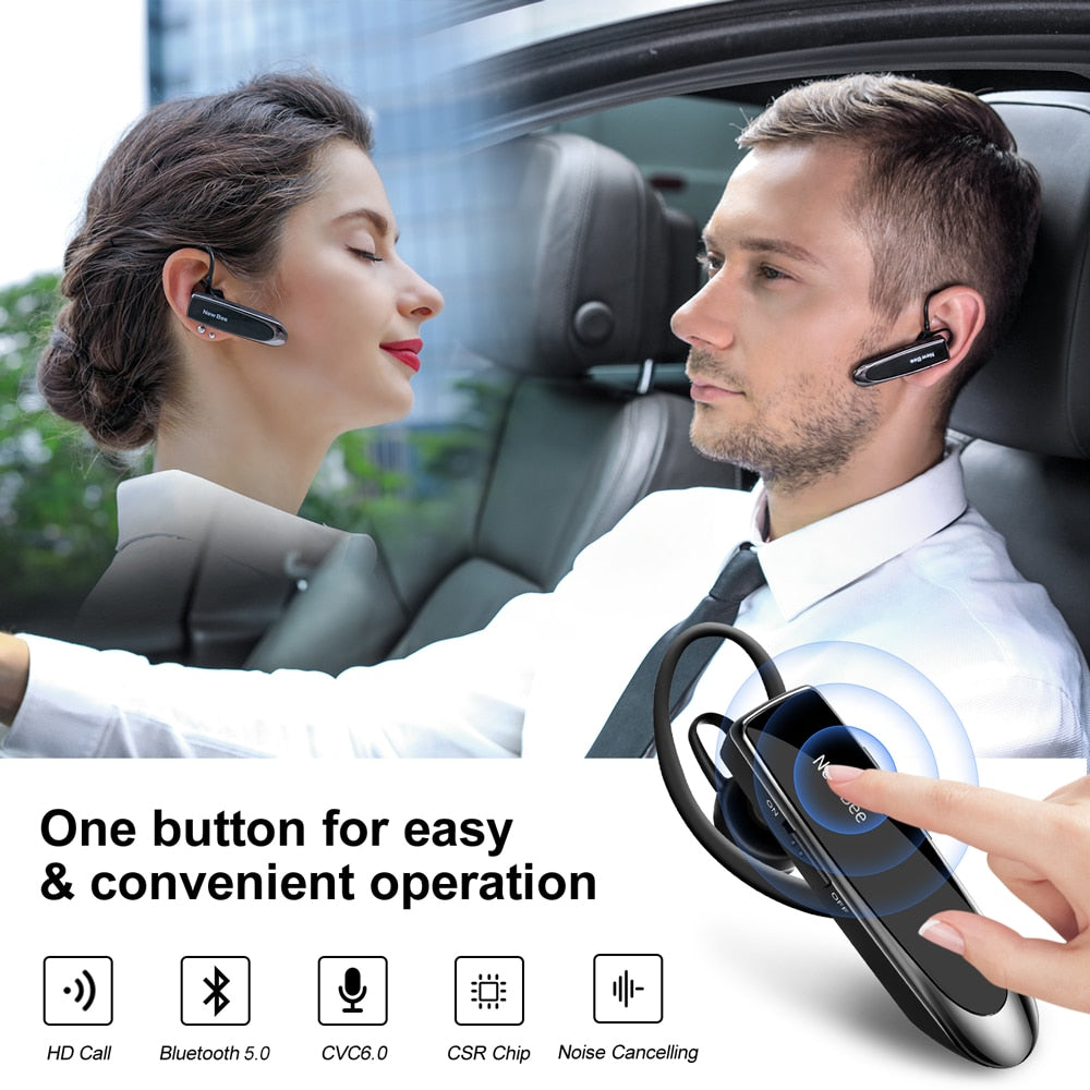 New Bee Bluetooth Headset V5.0 Wireless Earphones