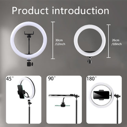 10" 26cm LED Selfie Ring Light Photography Video Light