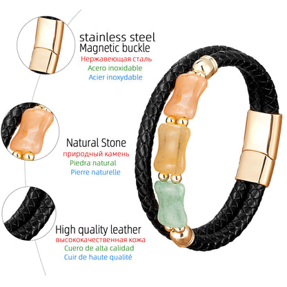 Natural Stone Beads Bracelets For Men Women