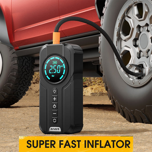 Multi-function Car Tire Inflator and Battery Starter With EVA Bag