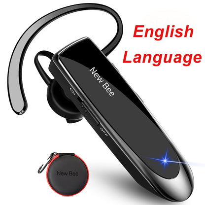 New Bee Bluetooth Headset V5.0 Wireless Earphones