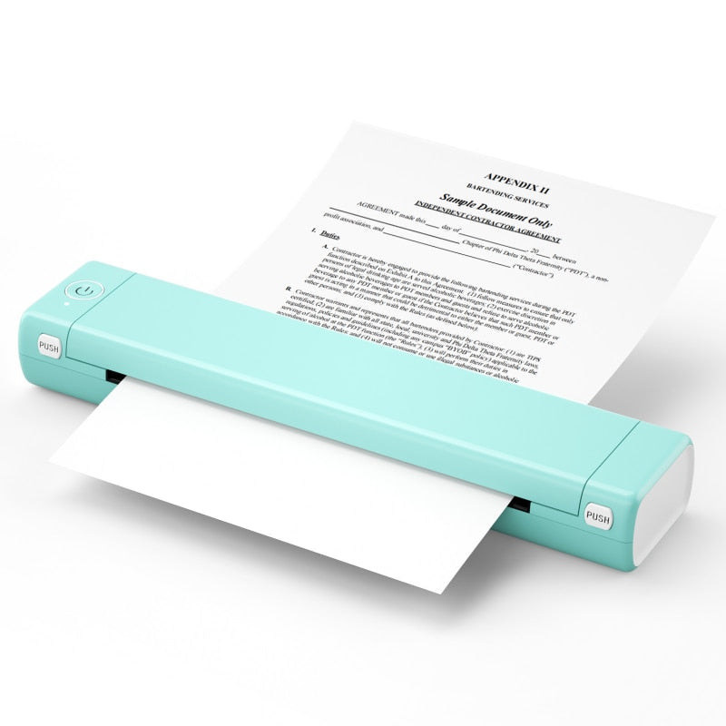 A4 Portable Paper Thermal Printer With Wireless Bluetooth