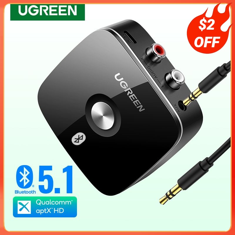 UGREEN Bluetooth RCA Receiver 5.1 aptX HD 3.5mm Jack